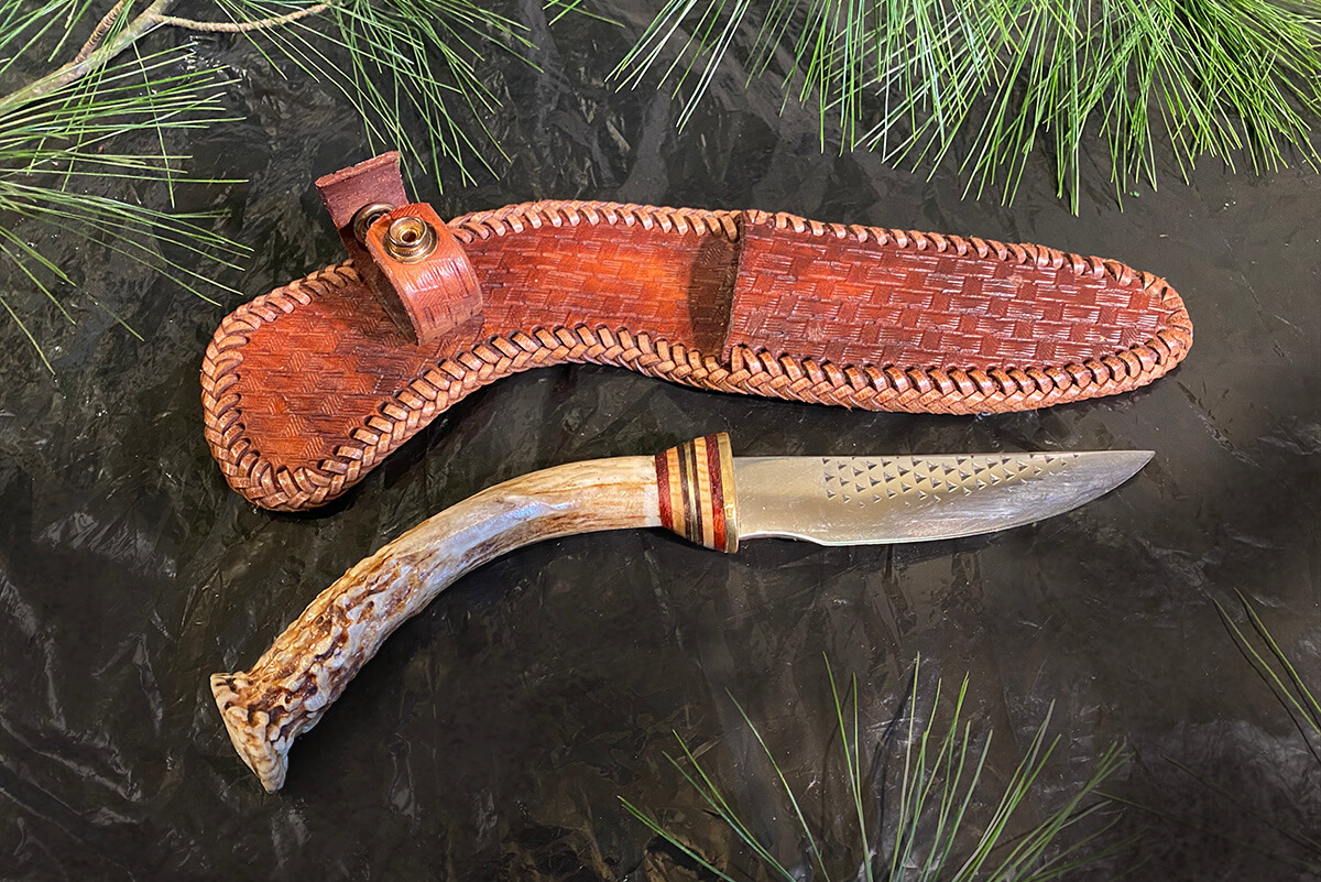 Deer Antler Handle and Farrier Rasp Blade